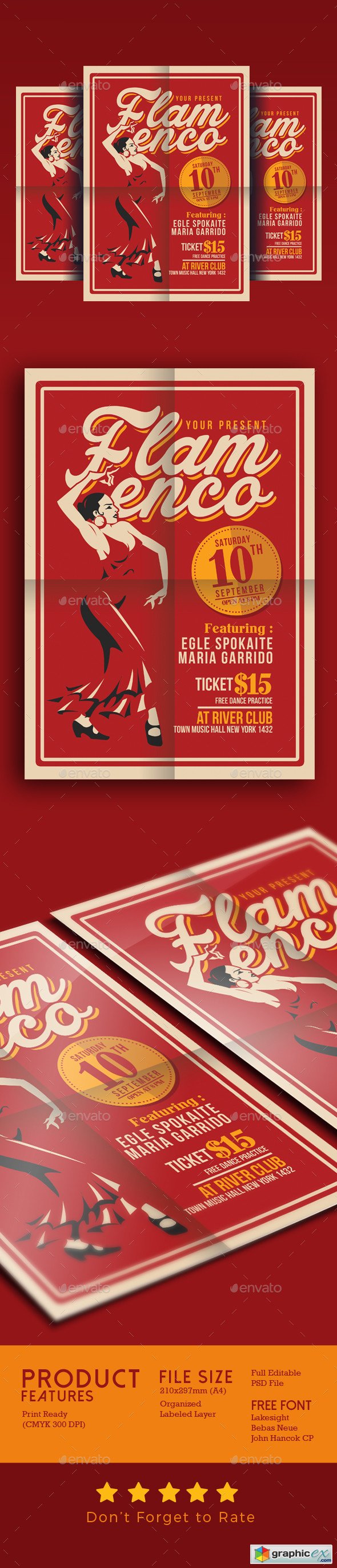 Flamenco Flyer Template