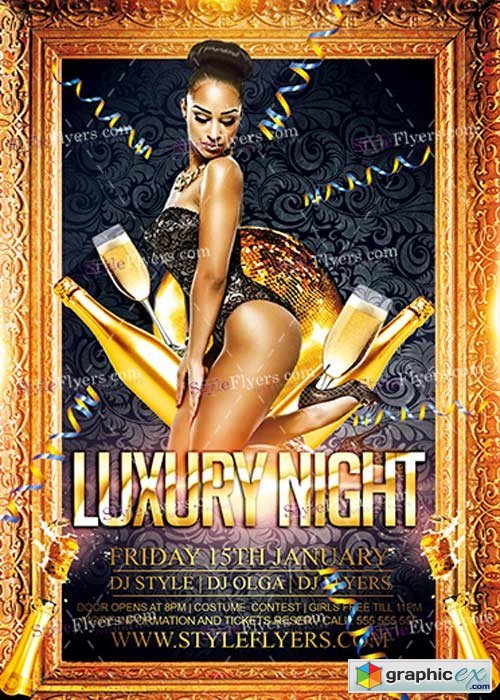 Luxury Night PSD V7 Flyer Template