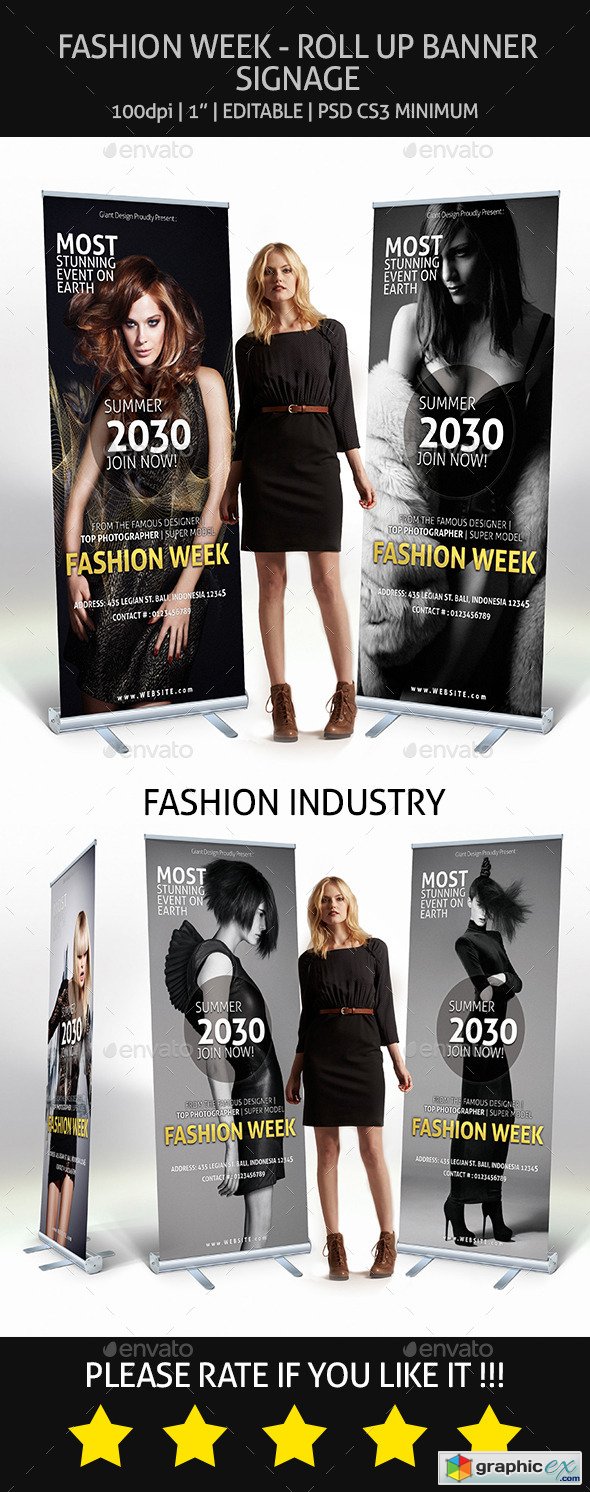 Fashion - Roll Up Banner Signage