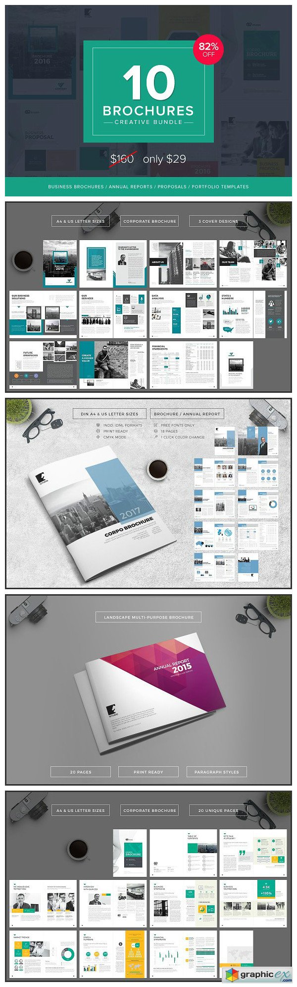 10 Creative Brochures - Mega Bundle