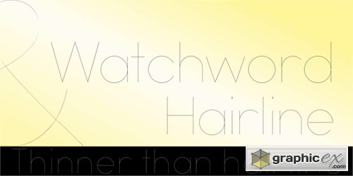 Watchword Hairline font