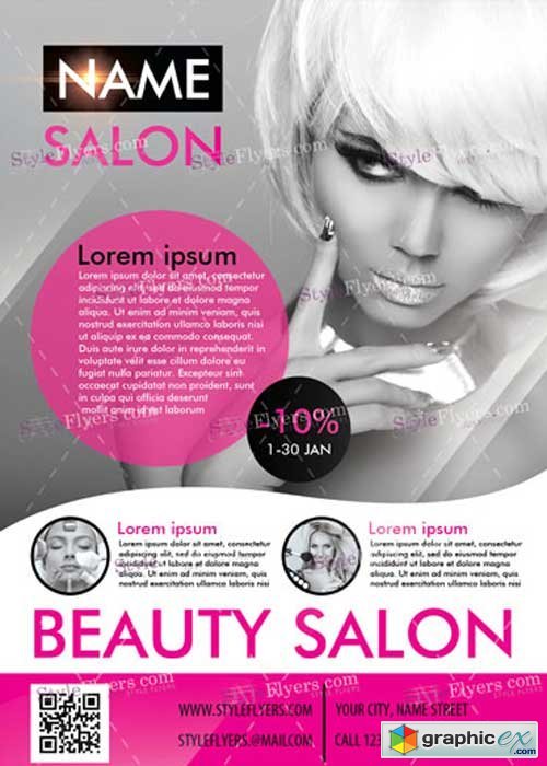 Beauty Salon PSD V11 Flyer Template