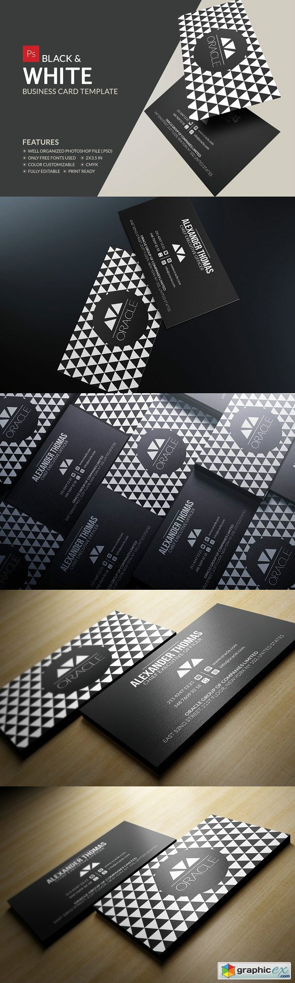 Black And White Business Card 1156877