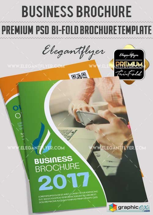Business V11 Premium BiFold PSD Brochure Template