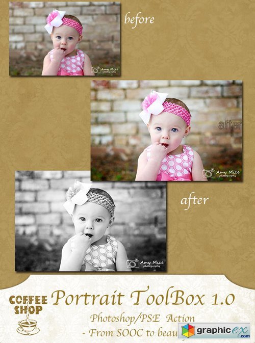 Photoshop Action - Portrait ToolBox 1.0