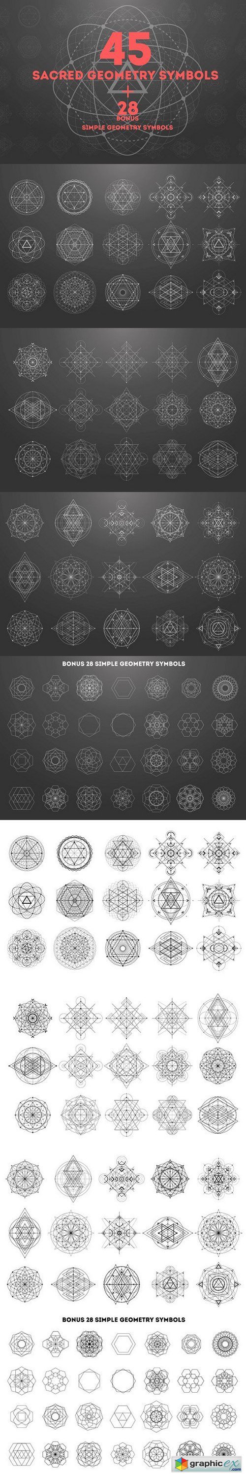 45 Sacred geometry signs