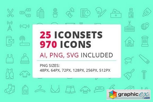 25 Iconsets Bundle