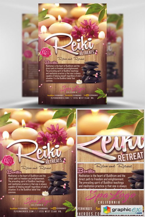 Relax and Retreat SPA Flyer Template