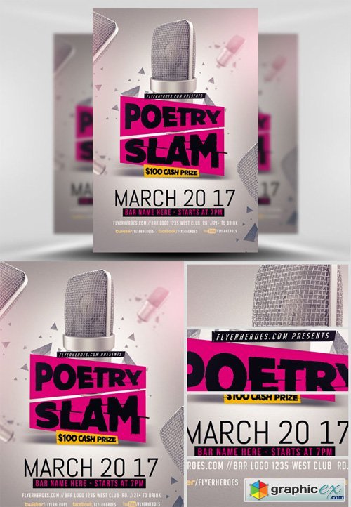 Poetry Slam Flyer Template