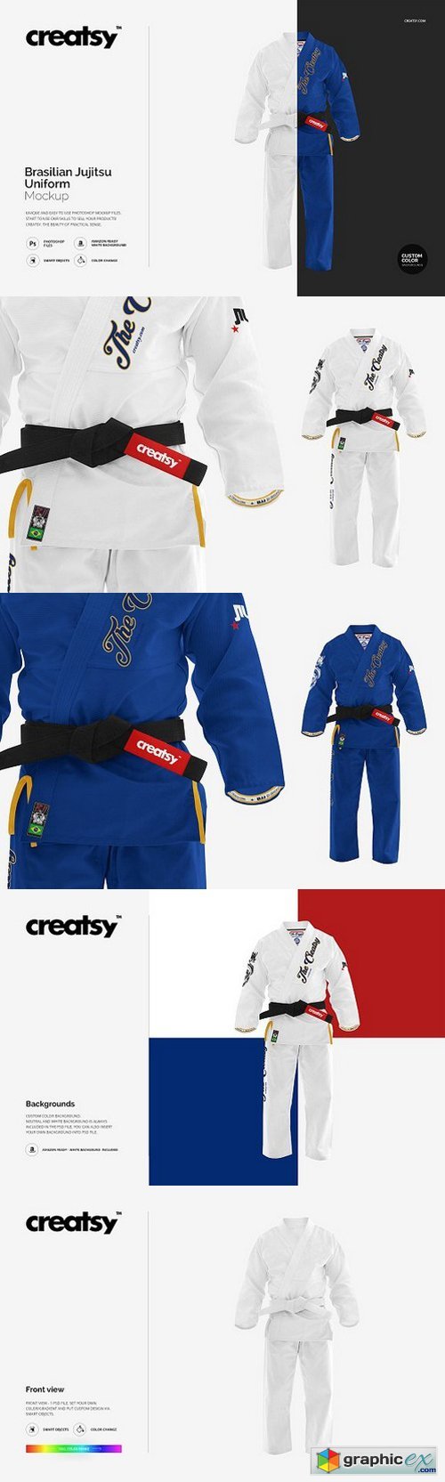 Brasilian Jiu Jitsu Uniform Mockup