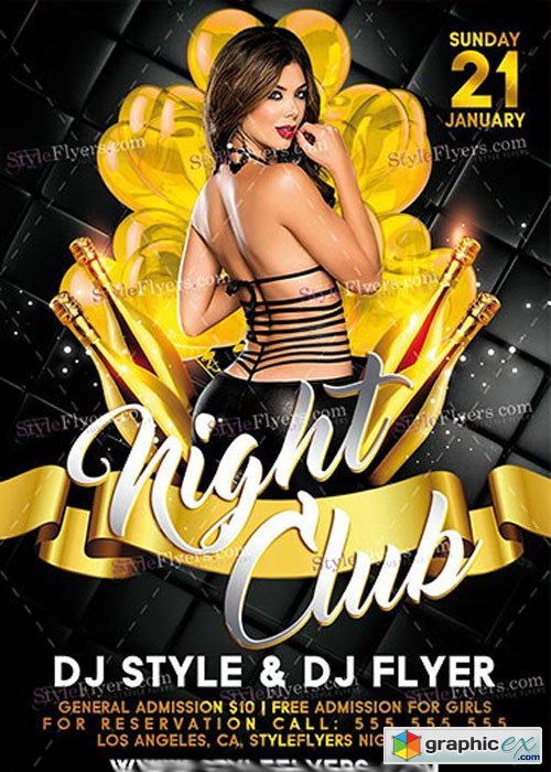 Nightclub PSD V14 Flyer Template