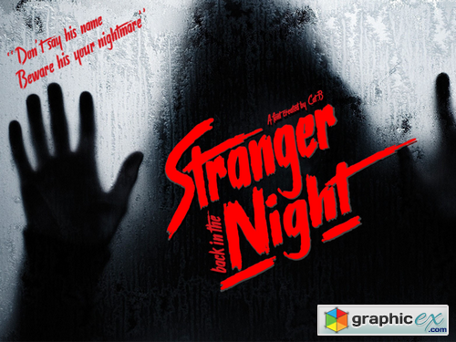 Stranger back in the Night font