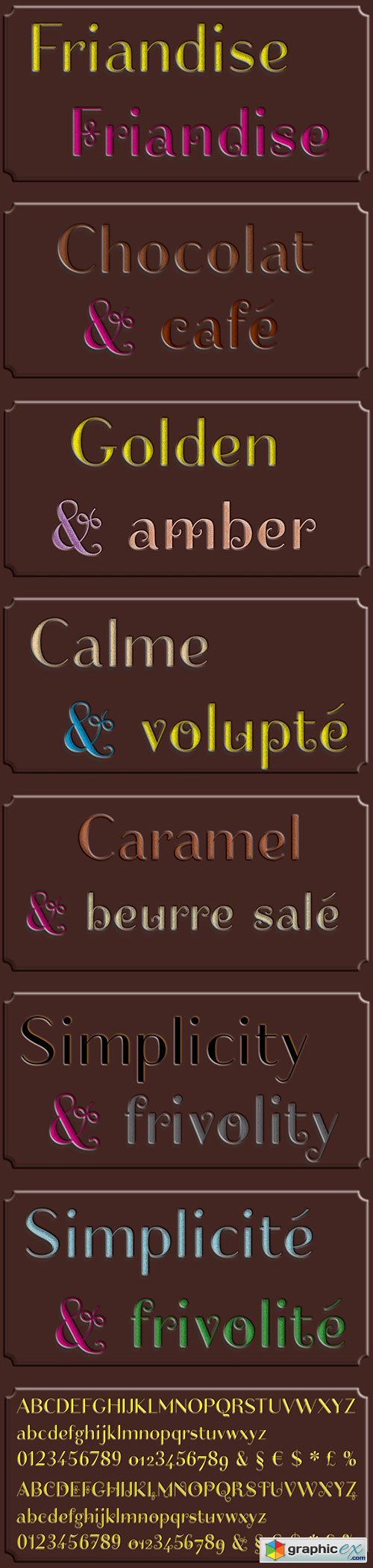 Friandise for Chocolate Enthusiasts Fonts 2xTTF
