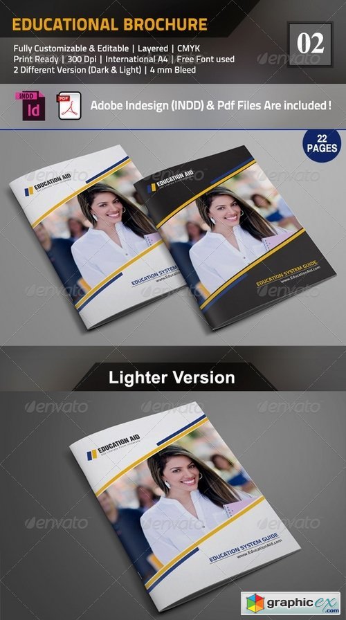 Educational Brochure Template Indesign Layout V2