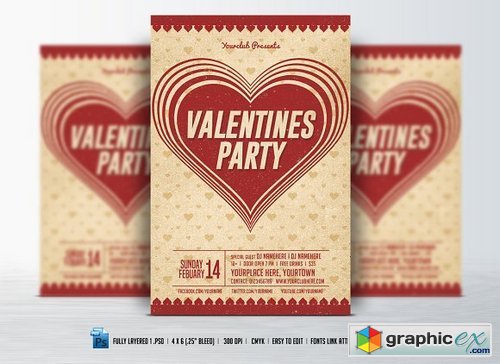 Valentines Day Flyer 501898