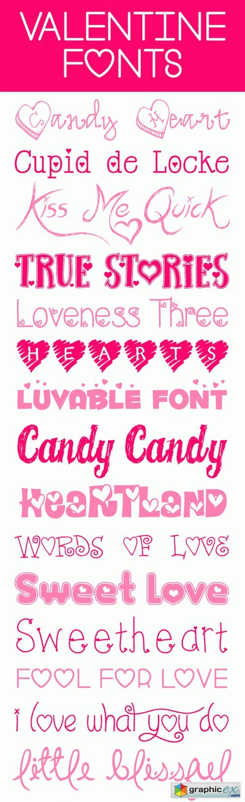 15 Valentines Day Fonts
