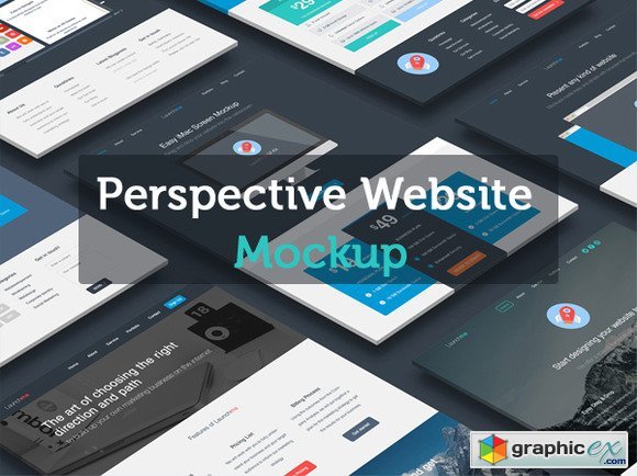 Perspective Website Mockup