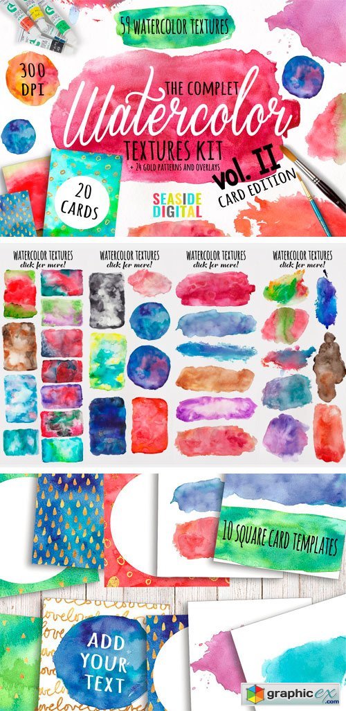 Watercolor Textures - Card Edition