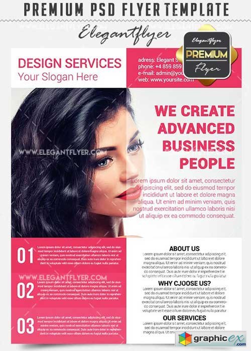 Design Services V5 Business Flyer PSD Template + Facebook Cover