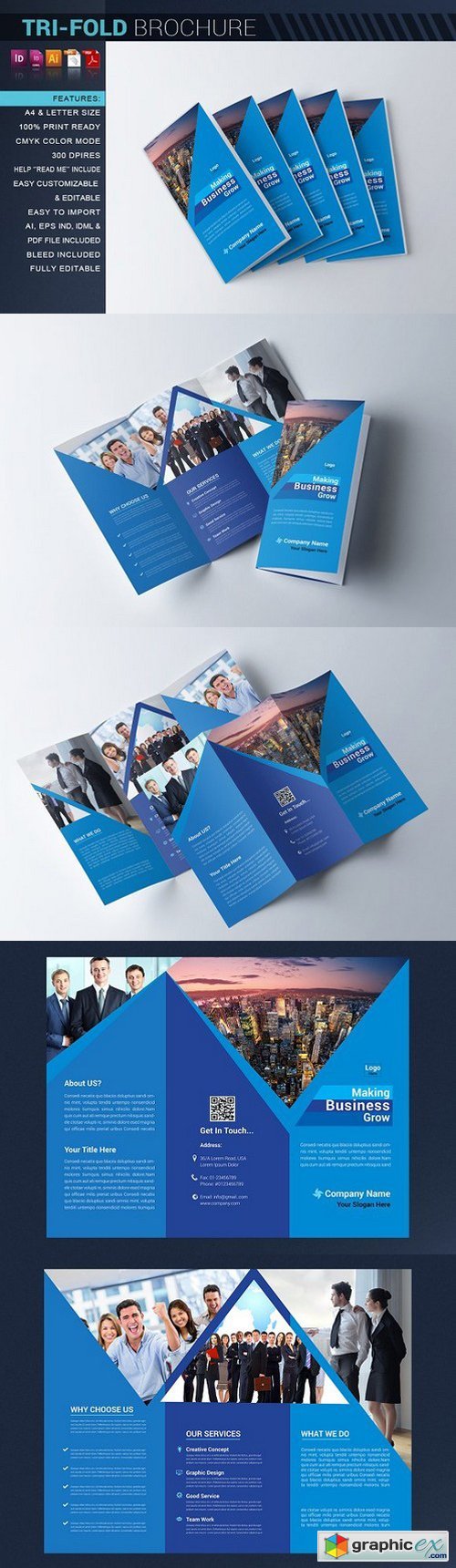 Corporate Tri-Fold Brochure 1166956