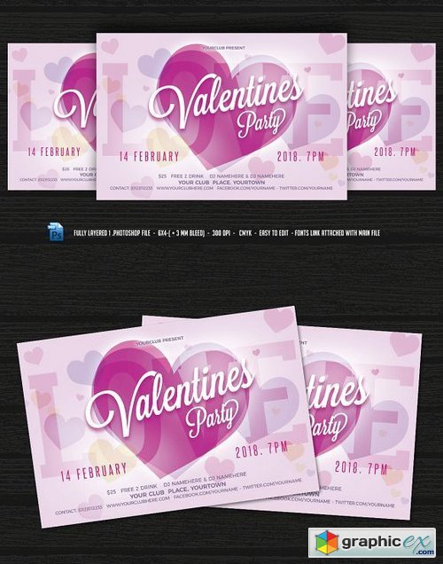 Valentines Day Flyer 1148583