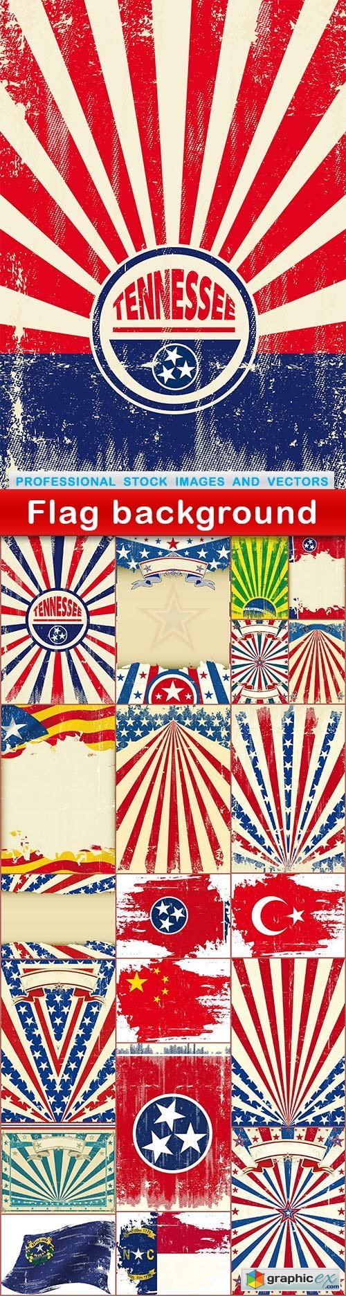 Flag background - 21 EPS