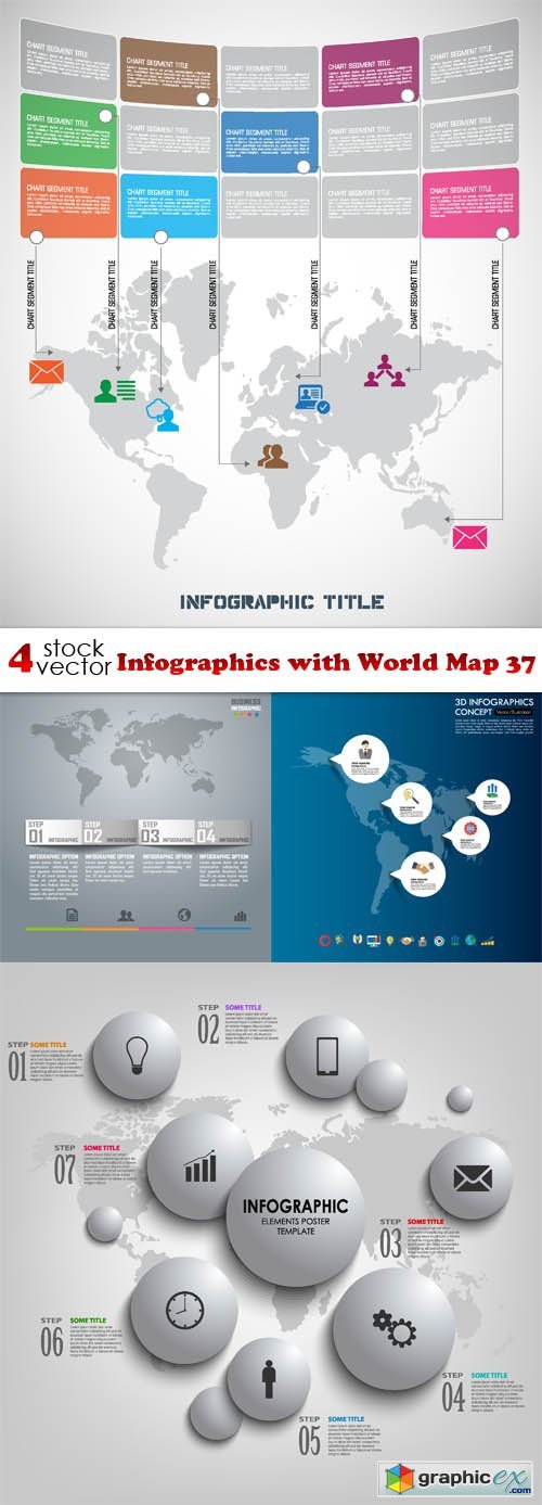 Infographics with World Map 37
