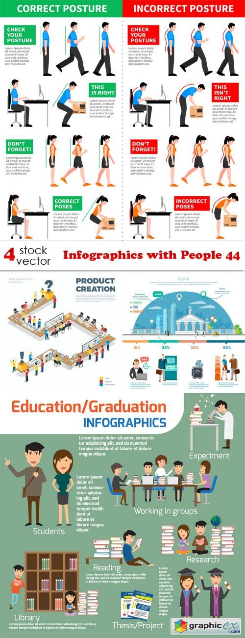 Infographics with People 44