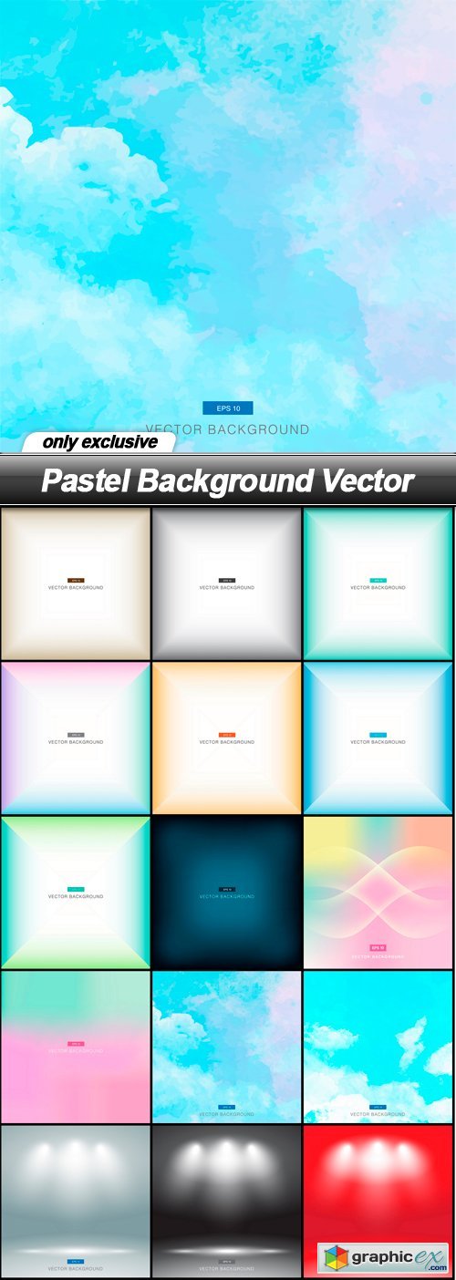 Pastel Background Vector - 15 EPS