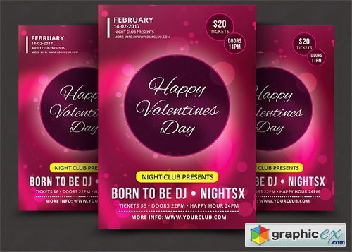 Valentines Day Flyer 1154673
