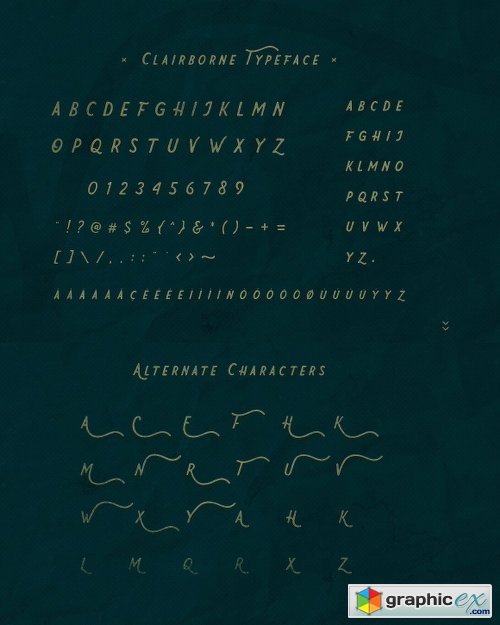 Clairborne Typeface