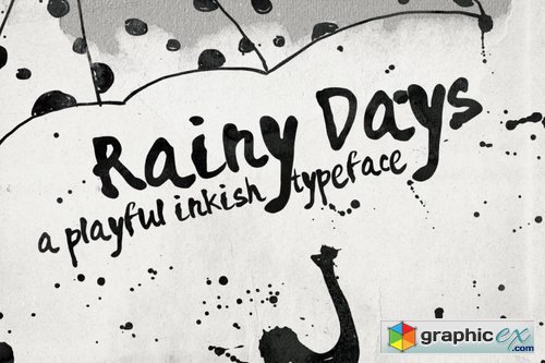 Rainy Days - a Playful typeface