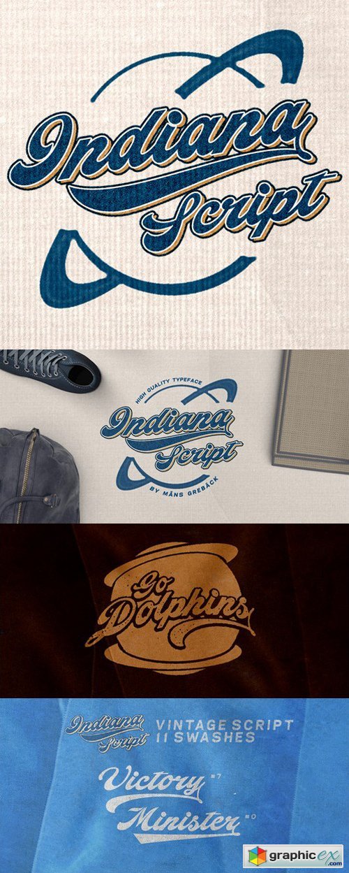 Indiana Script font