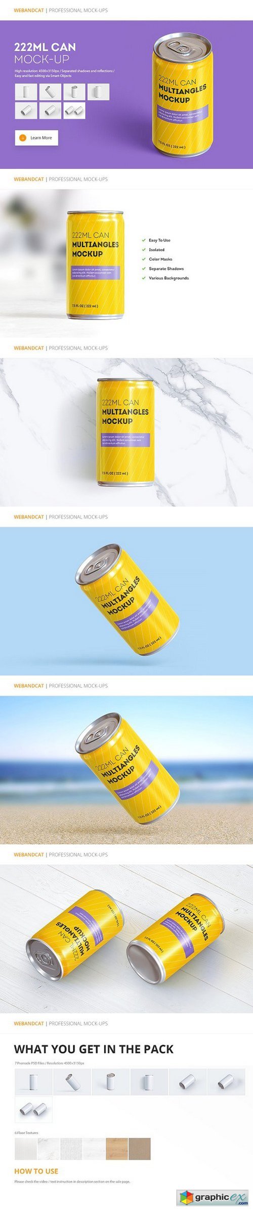 Can Mock-up (222 ml)