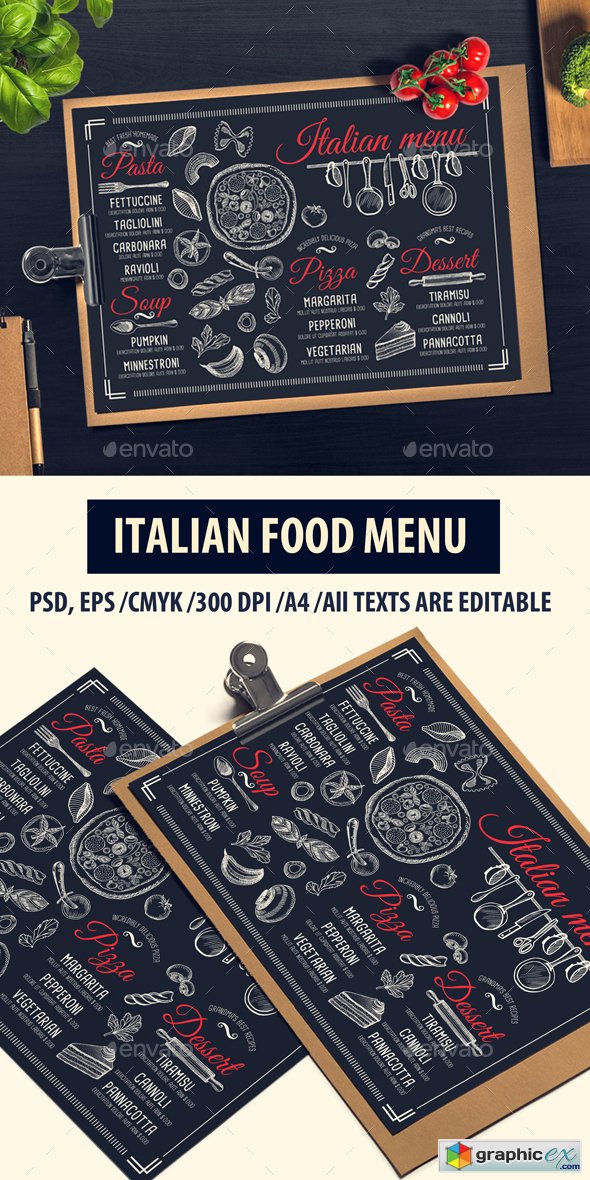 Italian Food Menu