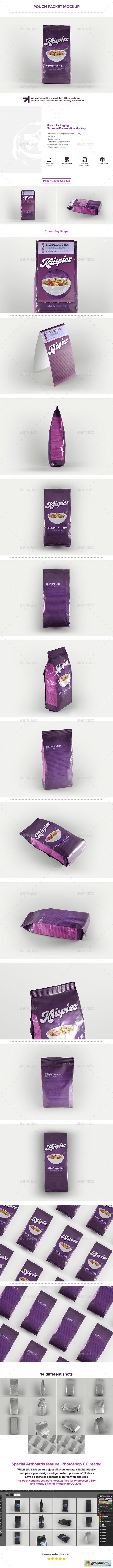 Pouch Packet Packaging Mockup