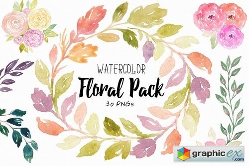 Floral Watercolor Collection