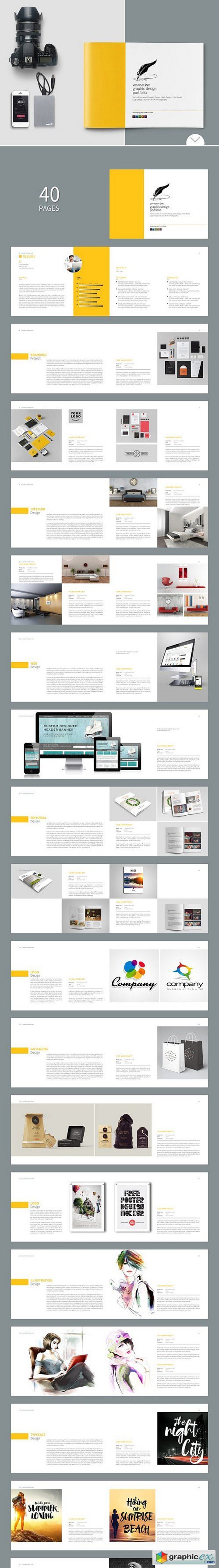 Graphic Design Portfolio Template 998430