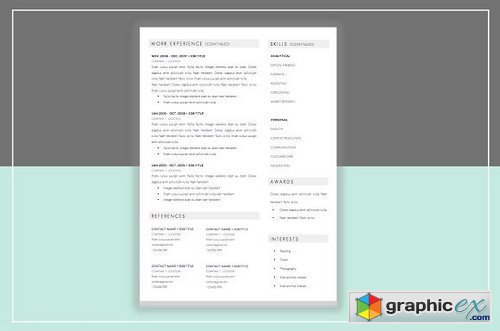 Resume Template & Cover Letter 359232