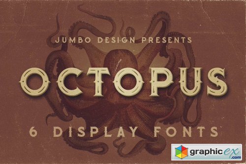 CreativeMarket Octopus - Vintage Style Font 1177961