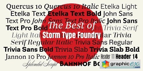 The Best of Stormtype Font Bundle - 22 Fonts