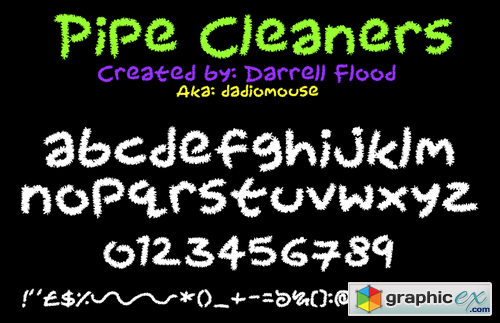 Pipe Cleaners font