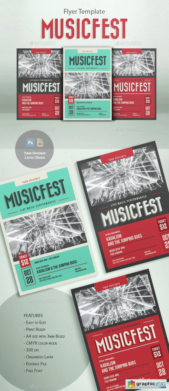 MusicFest Flyer Template