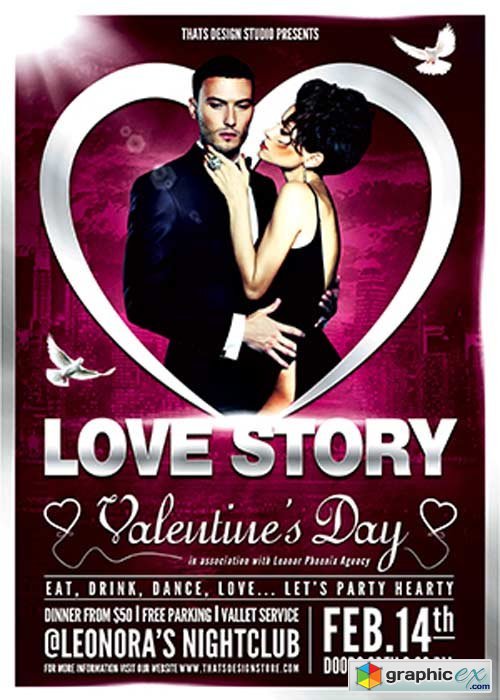 Valentines Day V42 Flyer Template