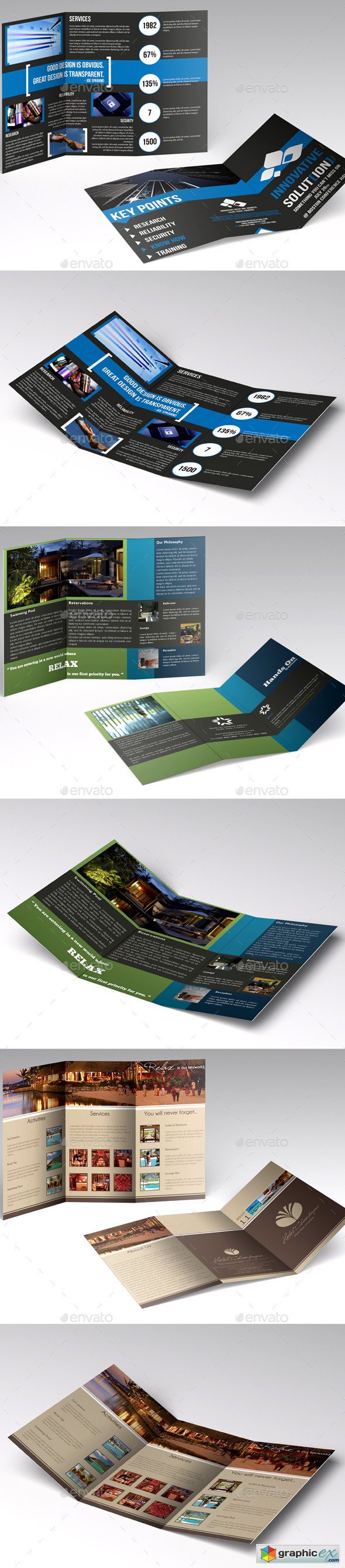 Trifold Brochures Bundle 501425