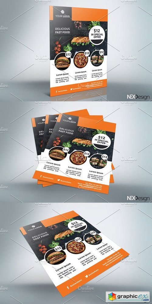Fast Food Flyer - v019