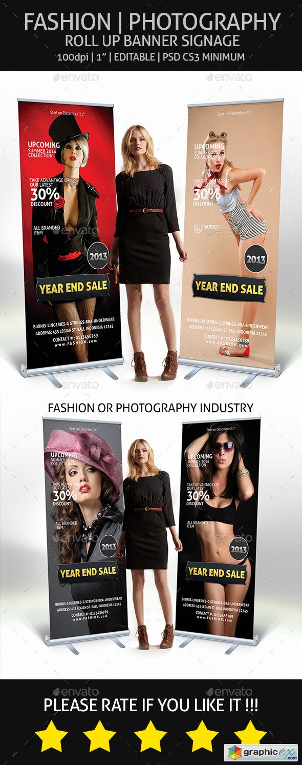 Fashion - Roll Up Banner Signage 9413433