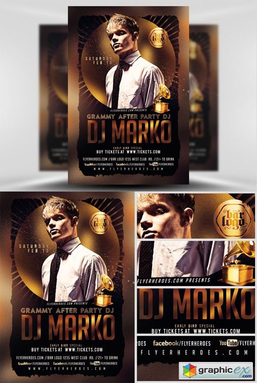 Grammy After Party Flyer Template