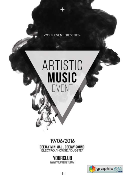 Artistic Music Event V5 Flyer Template