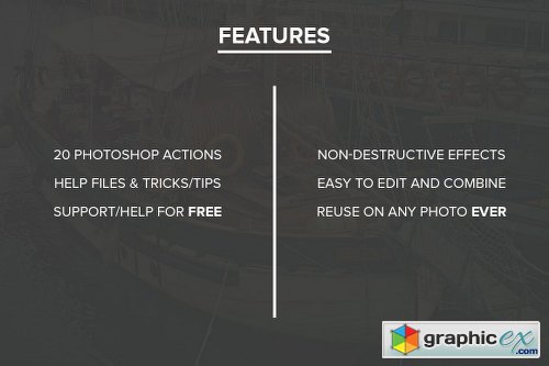 FilterGrade Chill Series Photoshop Actions